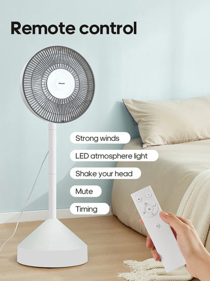 KINSCOTER Floor Fan Home 220v Electric Fan 4 Speed Silent Air Conditioner Air Circulator Fan Ventilator With Remote Control