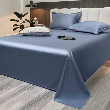 Soft Egyptian Cotton Bed Sheet Home Textile Luxury 400TC 100% Cotton Flat Sheets Bed Linen Single Queen King Size Bedspreads