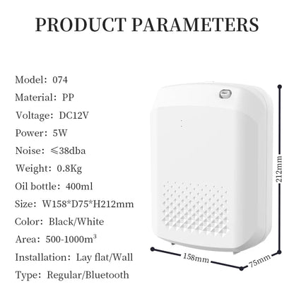 Covering 1000m³  Bluetooth Control Smart Home Essential Oil Diffuser Fragrance Aromatherapy Machine Used in Multiple Places