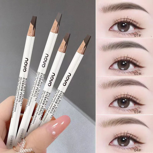 NOVO Eyebrow Pencil Wooden Hard Refill High Quality Professional Waterproof Tattoo Eyebrow Branded Makeup Products Long Lasting