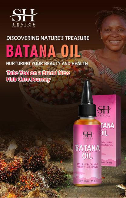 100% Pure Batana Growth Oil set For Traction Alopecia Butter Hair Mask Anti Break Loss Hair Growth Oil For Black Men & Women