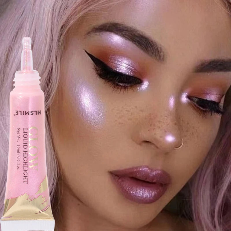 Liquid Highlighter Face Contouring Pearlescent Makeup Brightening Bronzer Glow Body Face Contour Shimmer Illuminator Cosmetics