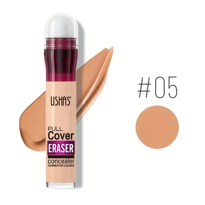 New Sponge Head Liquid Foundation Concealer Face Makeup Waterproof Oil-Control Concealer Base Cream Cover Dark Circles Skin Care