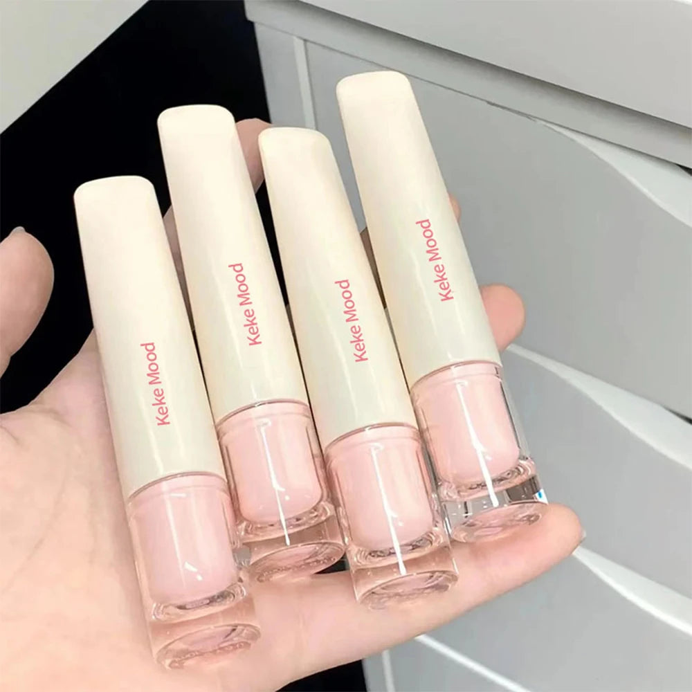 4 Colors Water Mirror Lip Gloss Moisturizing Nude Lipgloss Jelly Transparent Tube Liquid Lipstick Long Lasting Makeup Cosmetics